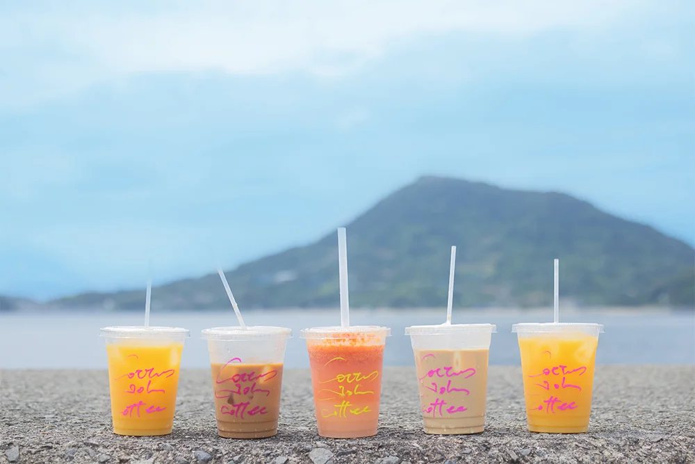 @hellonewworld_95 島のカフェのドリンクたち（松山市）